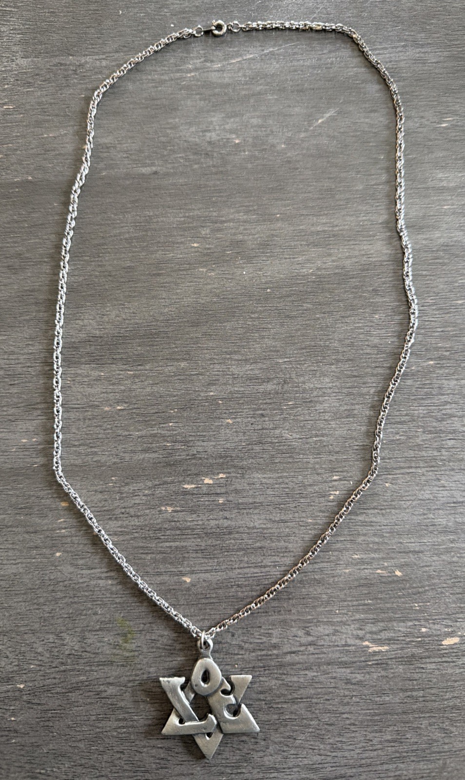 Love Star Of David Pendant on Chain
