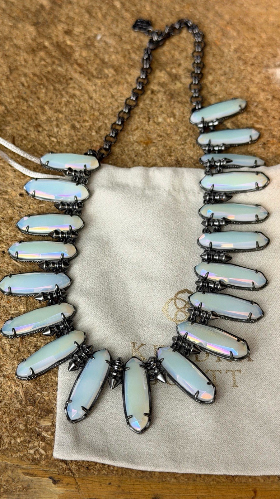 Kendra Scott Gabriella Iridescent Opalite Necklace Retired