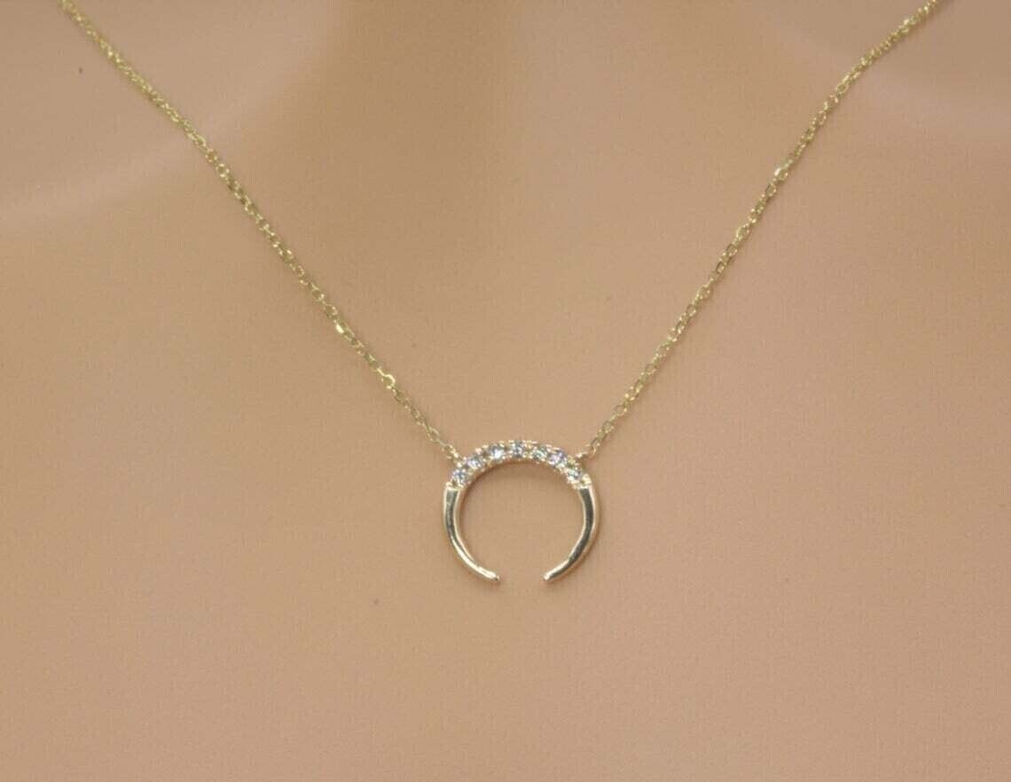 2Ct Round Cut Simulated Diamond Bat Women’s Pendant In 14K Yellow Gold Plated