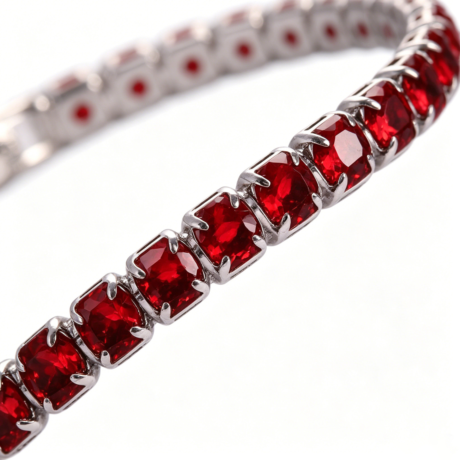 Women’s Tennis Bracelet Cubic Zirconia Sparkling Crystal Silver Rose Gold