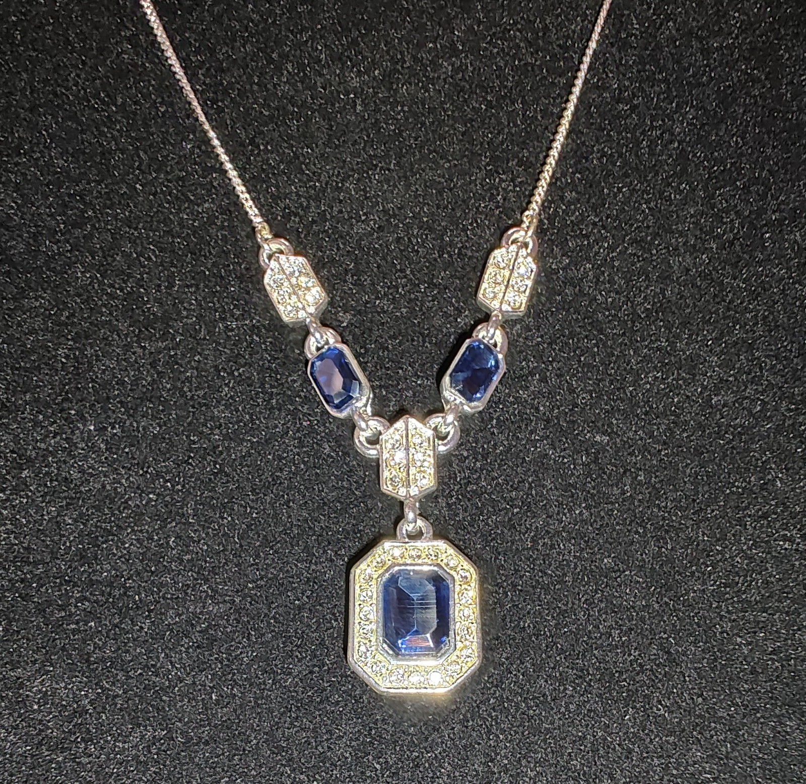 New Jon Richard Debenhams Necklace Blue Silver Gift