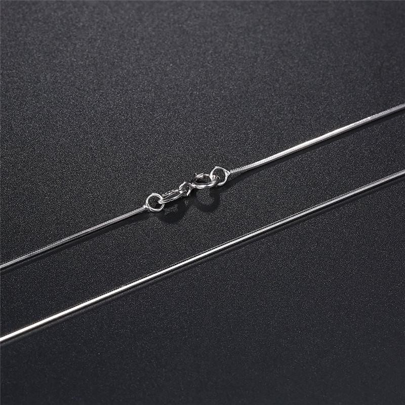 925 Sterling Silver Snake Chain Necklace High Quality For Men Women Pendant Link