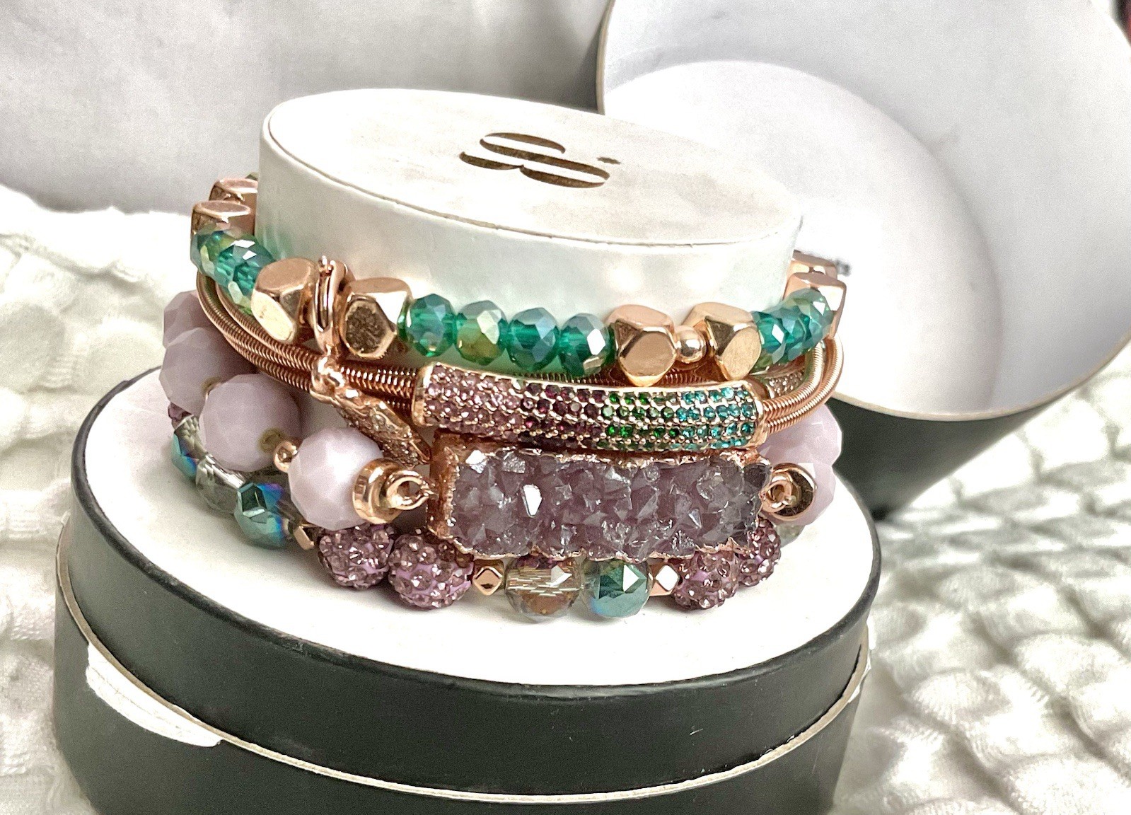 Bomb Party Retro Holiday Stack “Santa Brought Presents”