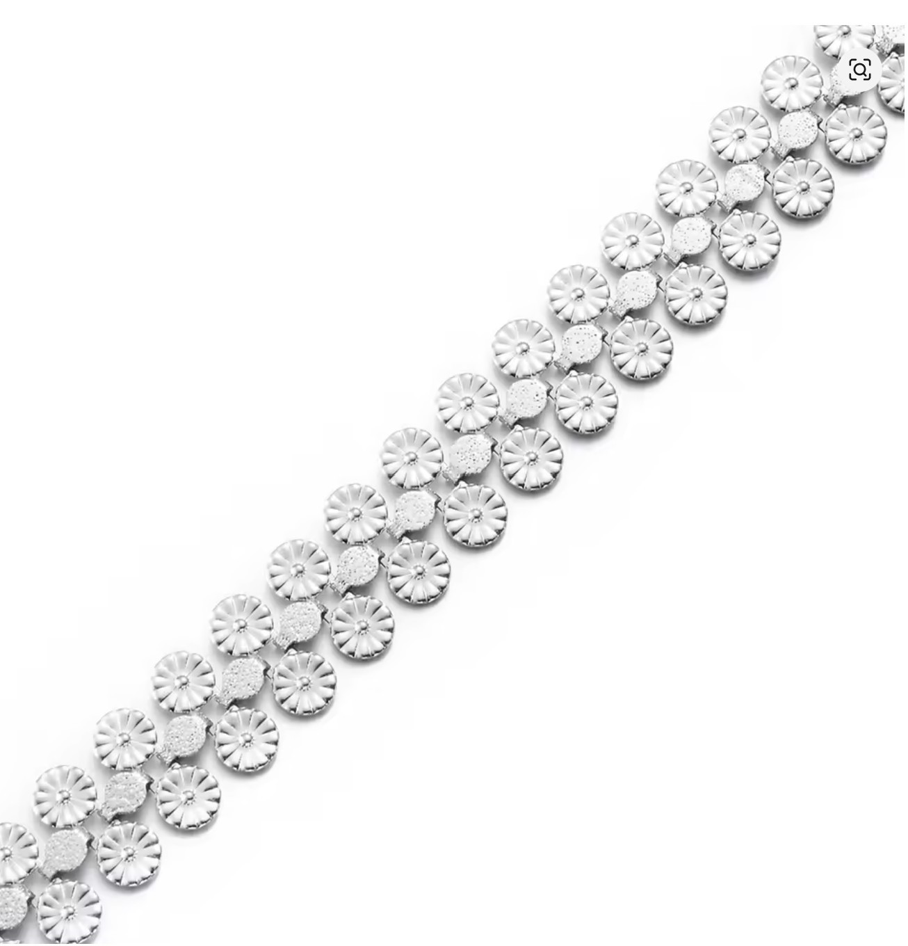 Stainless Steel 60 cm (23.62) Inch 14 mm Flower Chain
