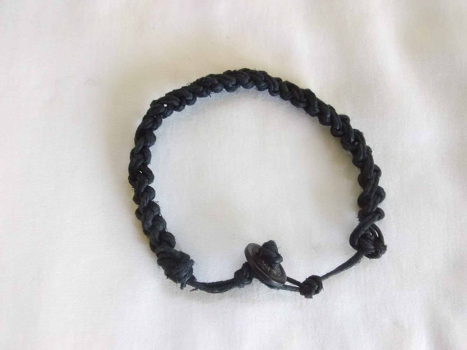 Anklet Macrame Braided Hemp Adj Unisex 11″ Eco Friendly USA Seller New