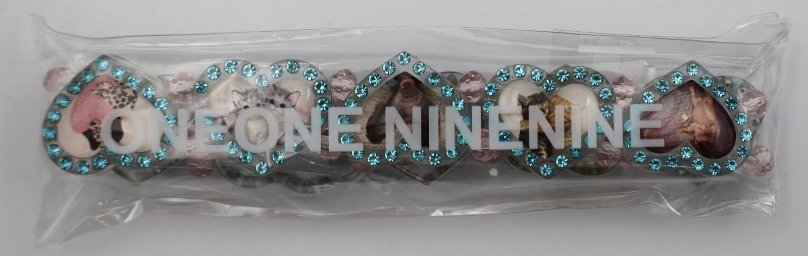 Bazo 1199 Paris Rhinestone DOGS & CATS Sparkling Hearts Bracelet – NEW