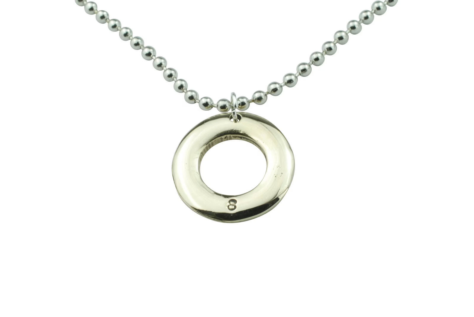 8th Anniversary Bronze Pendant Mens Hoop Gift UK