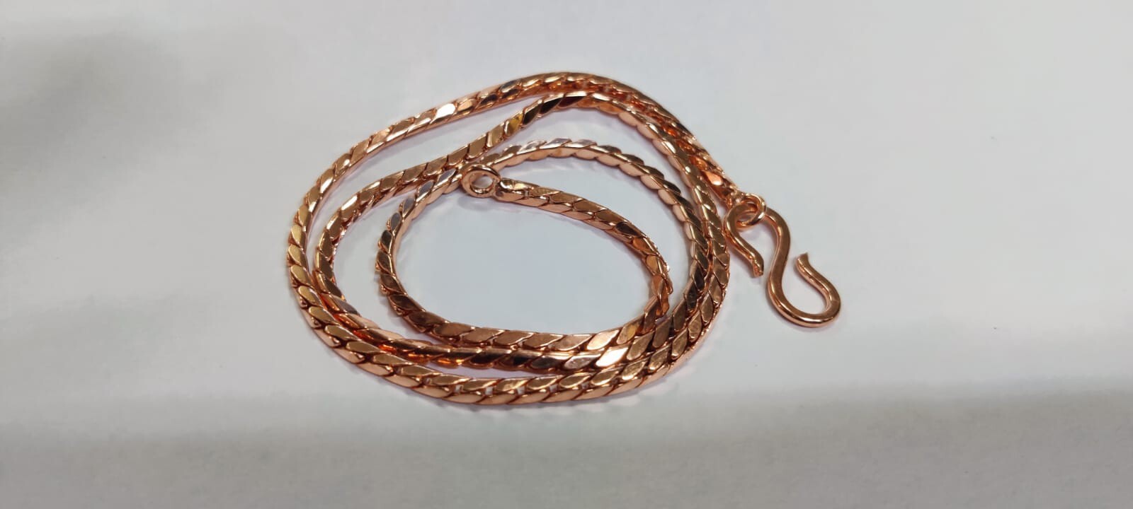 Antique 100% Pure Solid Copper Chain Necklace length-16 to 36 Men And Women
