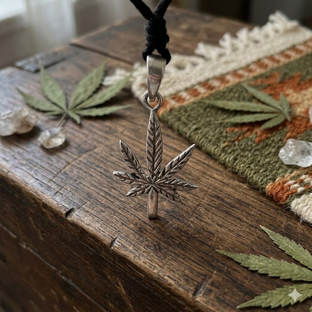 New Marijuana Leaf Legalize Silver Pewter Charm Necklace Pendant Jewelry
