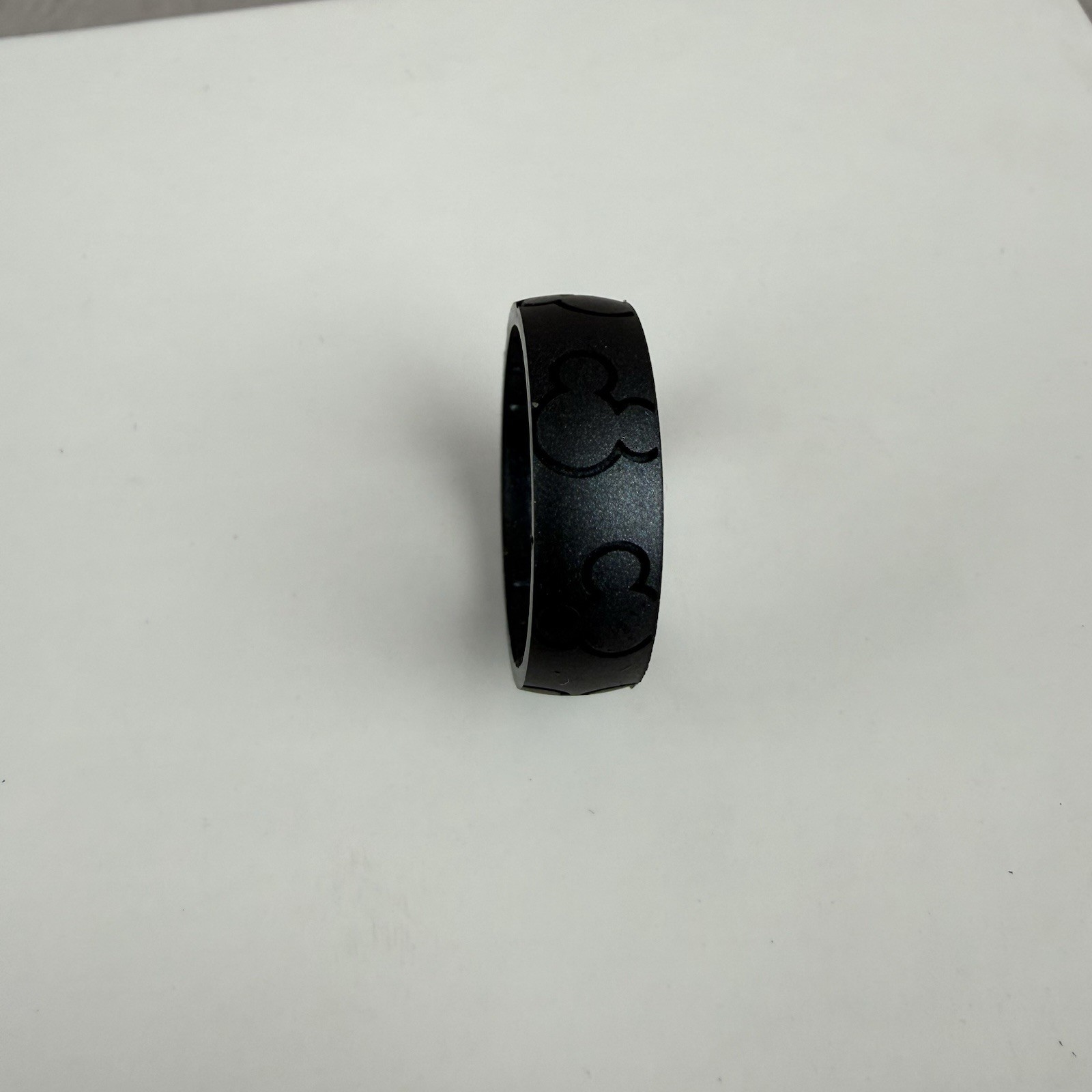 Enso Rings Mickey Mouse All Around Ears Classic Silicone Ring Sz 10 Black Pearl