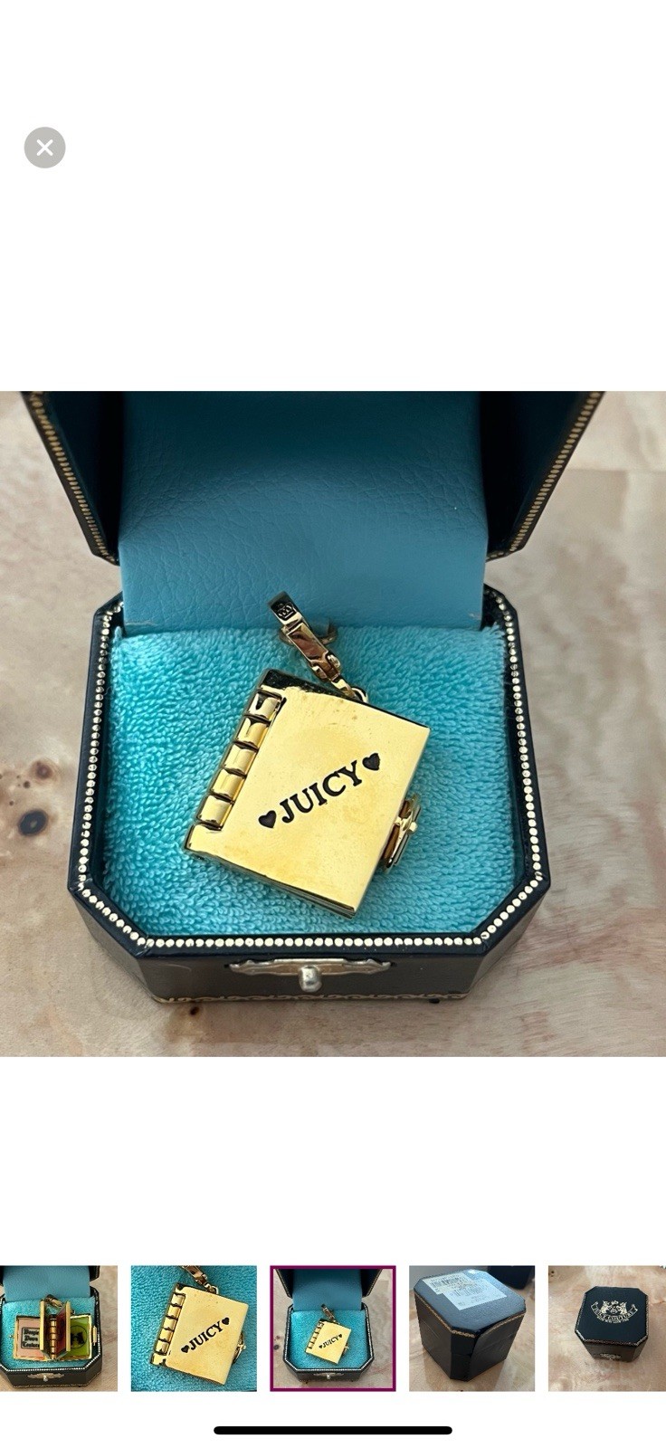 RARE 2004 Juicy Couture Look Book Charm YJRU0174 in Box