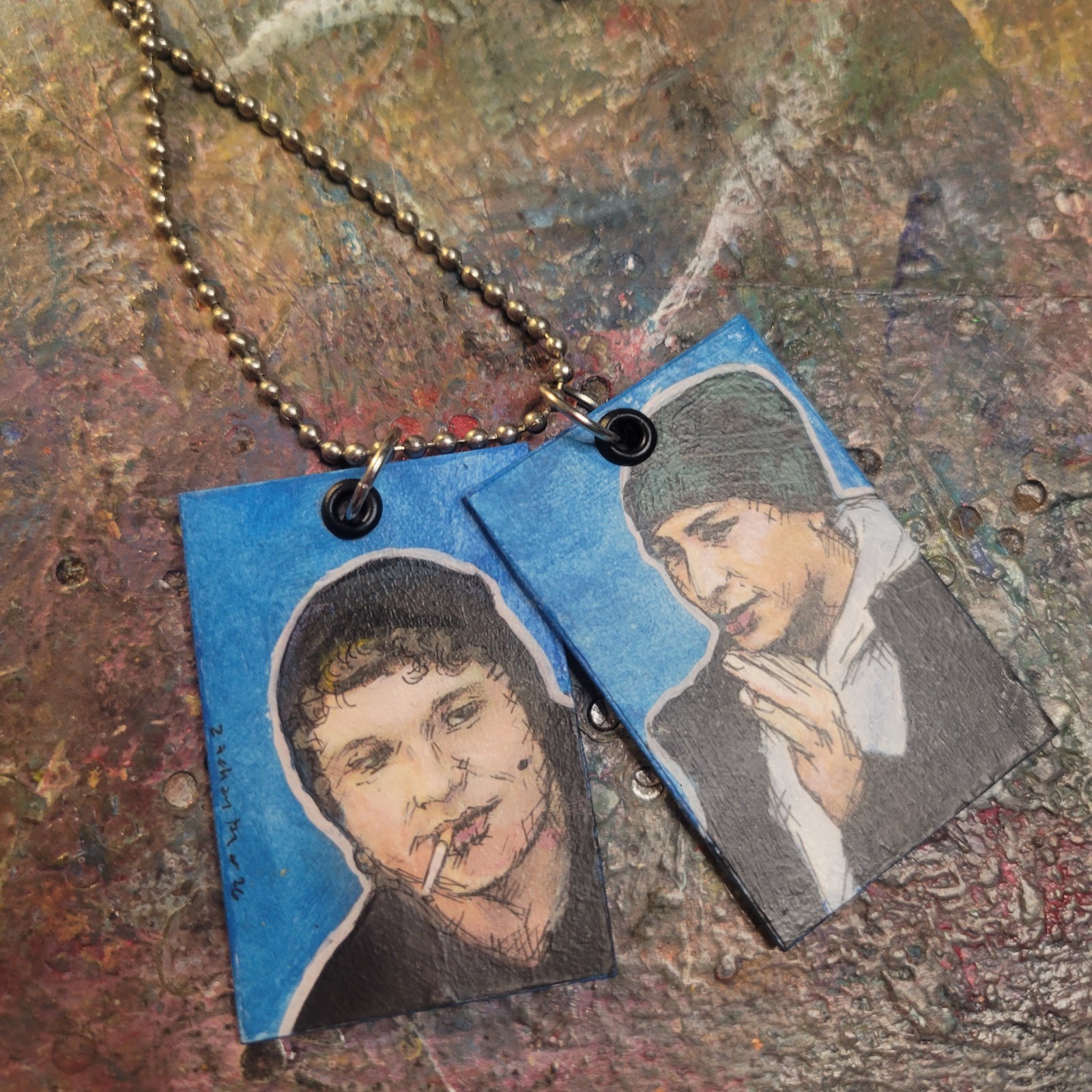 Heated Rivalry first looks Ilya Rozanov Shane Hollander Queer Hockey necklace