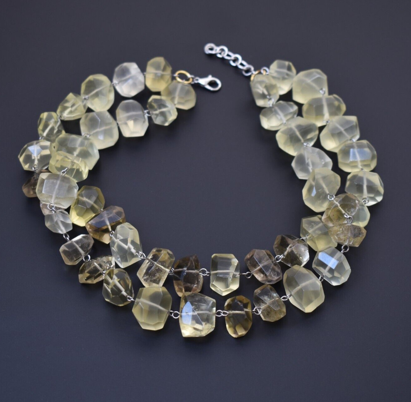 Super chunky crystal necklace, statement raw stone necklace for women