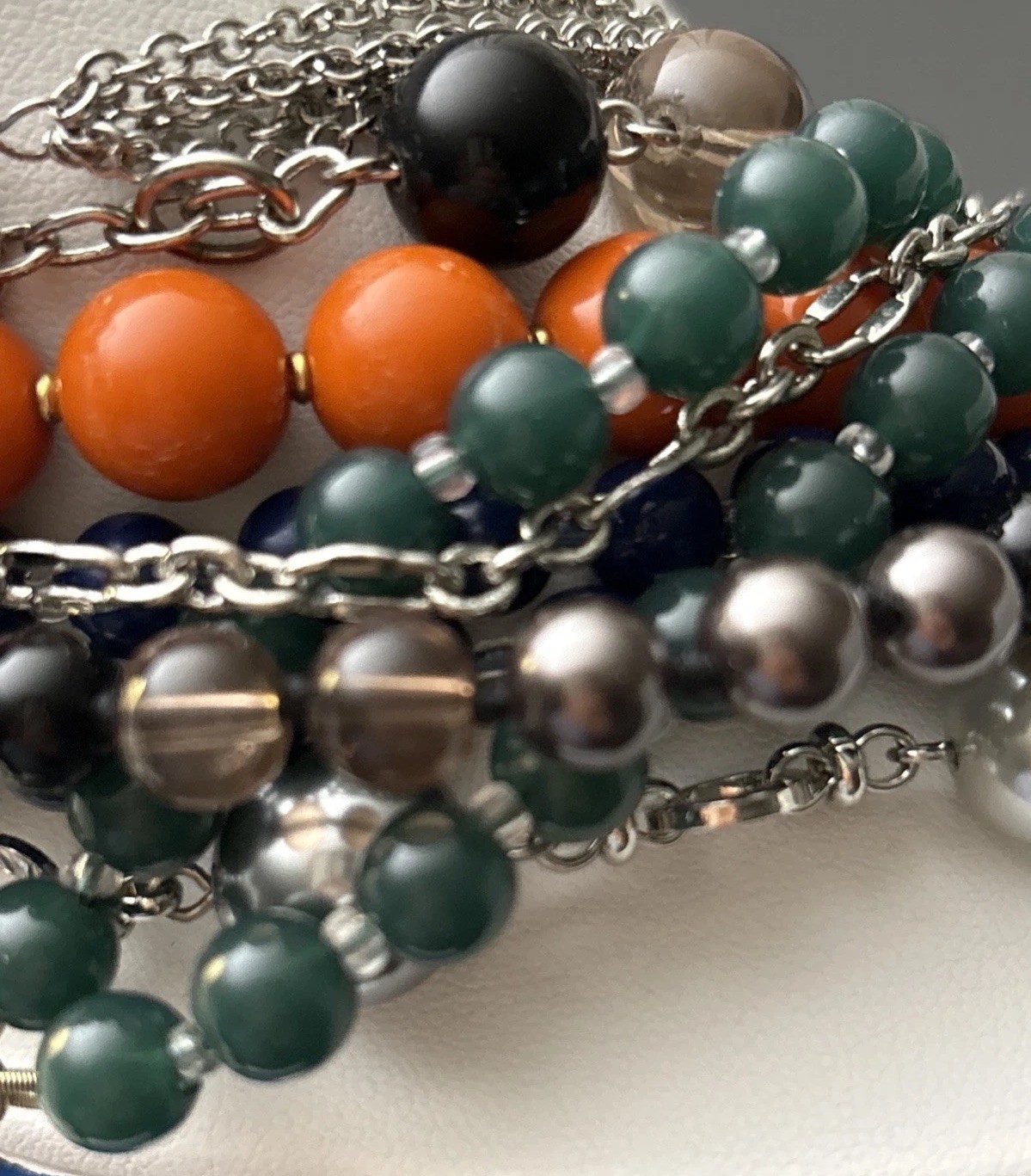 Talbots Necklace Chunky Beaded Lot of 7 Excellent Vintage Condition 1990s
