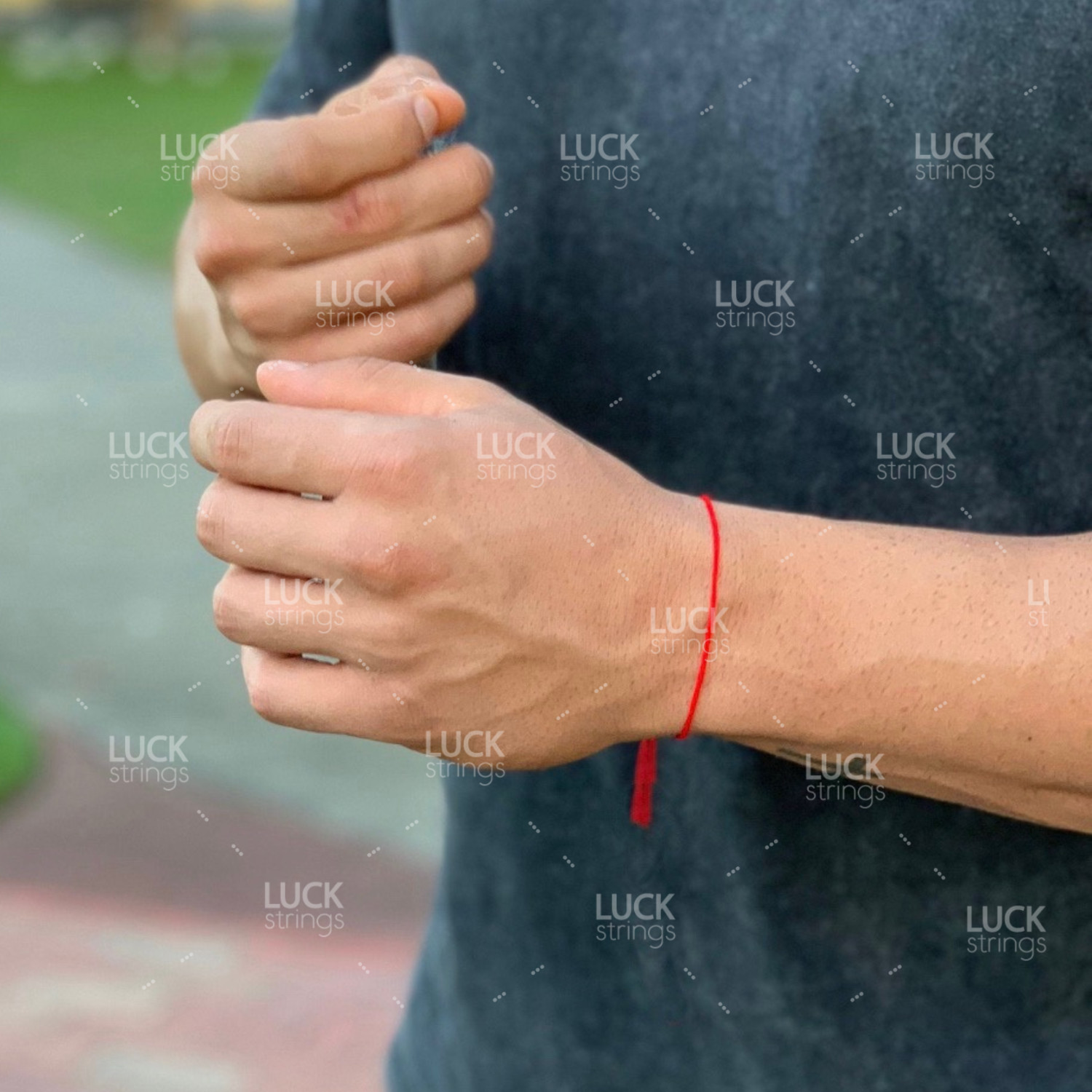 Kabbalah red string minimal bracelet good luck thread hilo rojo men women gift