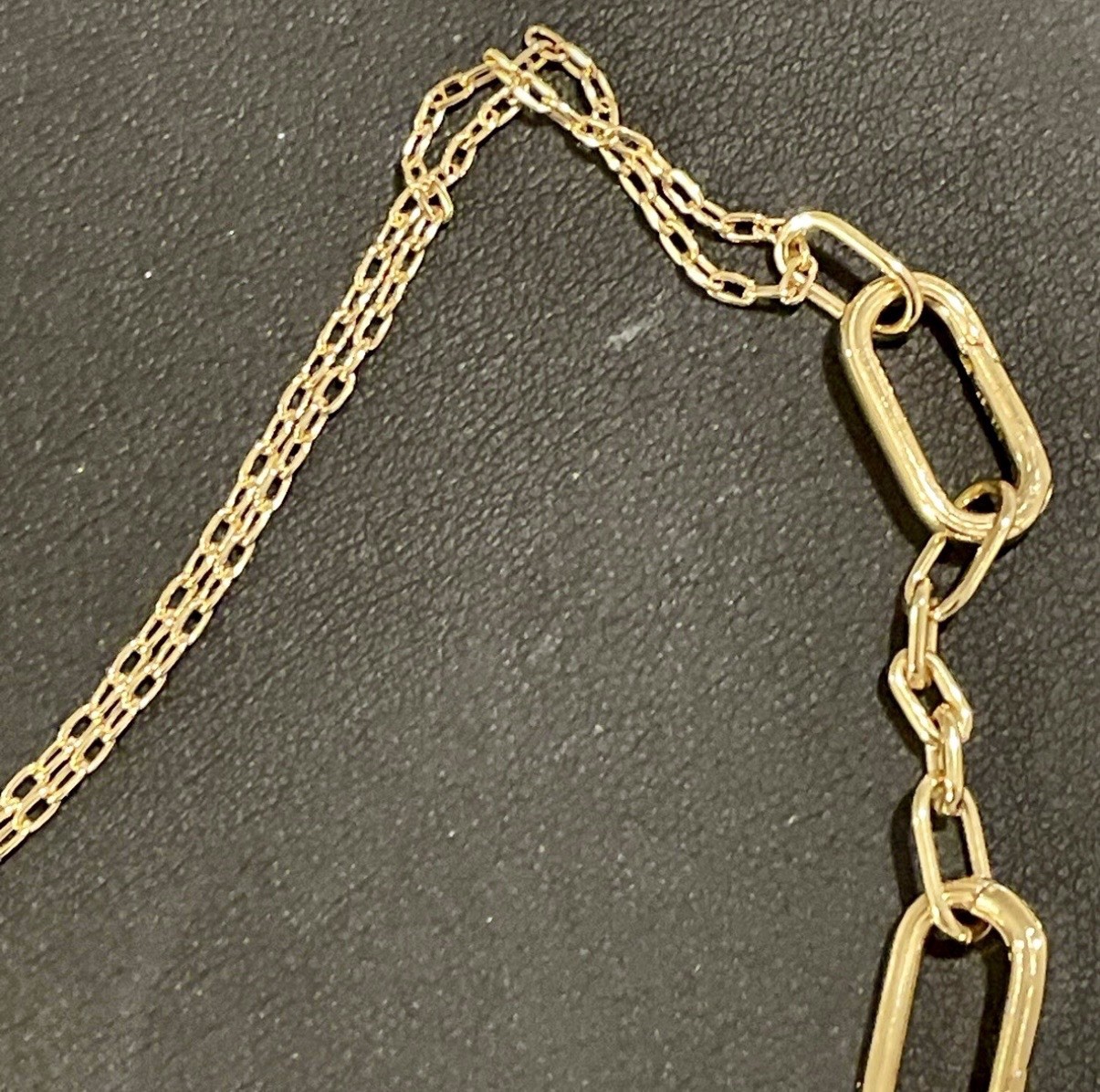 AUTHENTIC PANDORA ME Gold Plated Double Link Chain Necklace 17.7in MET ALE