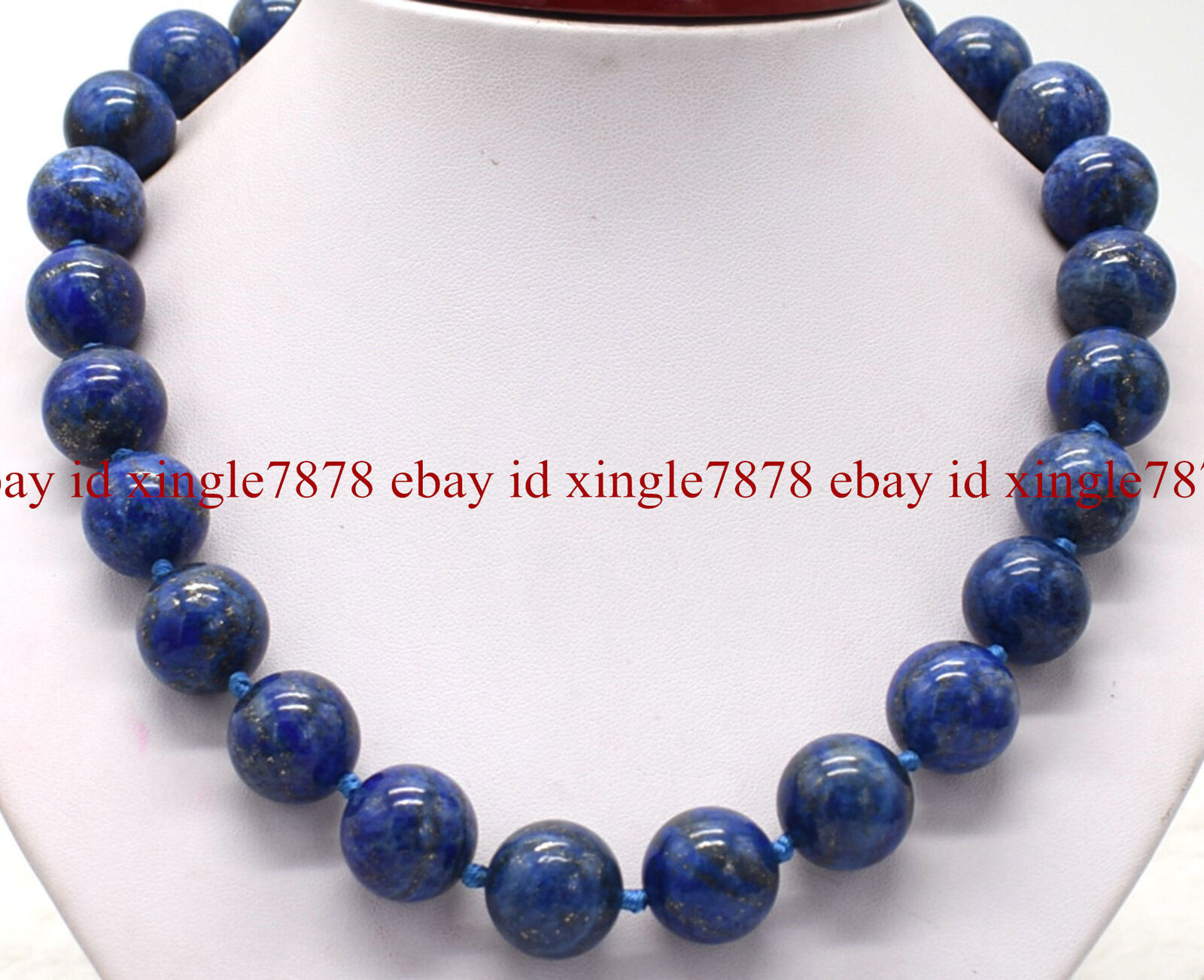 Huge 14mm Round Natural Blue Lapis Lazuli Gemstone Beads Necklace 16-36 inches
