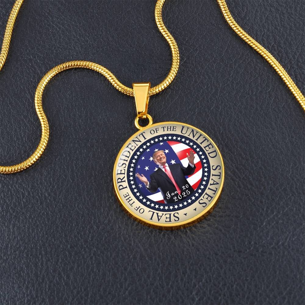 Seal Of The President Donald Trump 2025 Necklace Pendant 20th Jan Inauguration