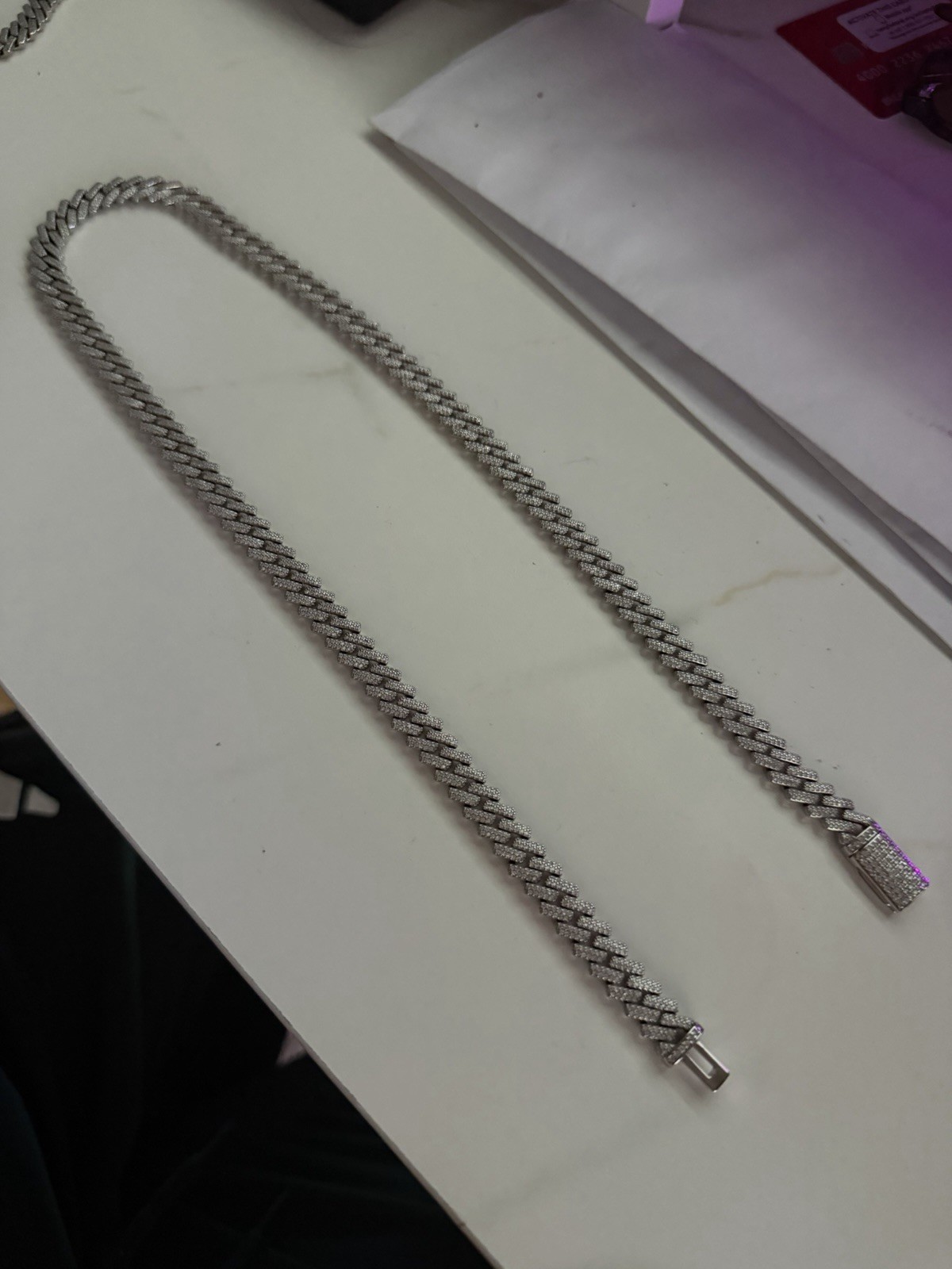 Moissanite Cuban 10mm Iced out (22”)