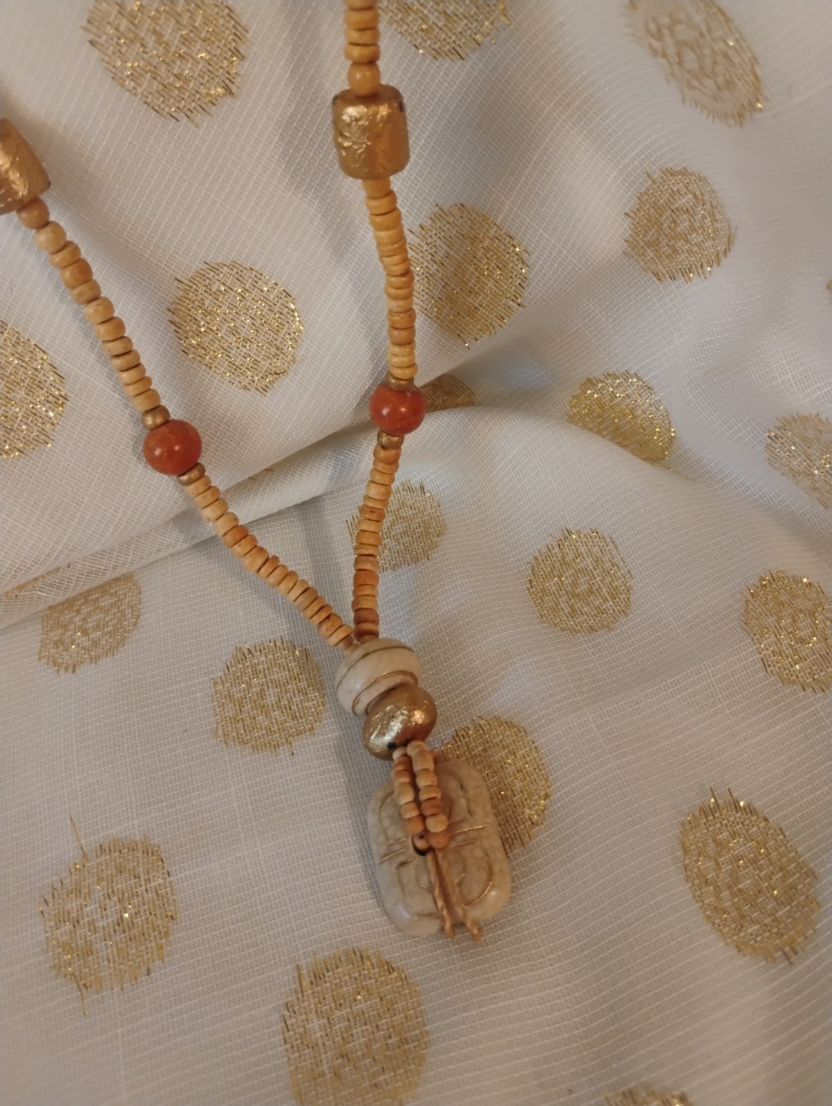 Bohemian Wood Bead Necklace Lot Brown/Black Round Pendant Ball/Bead Chain