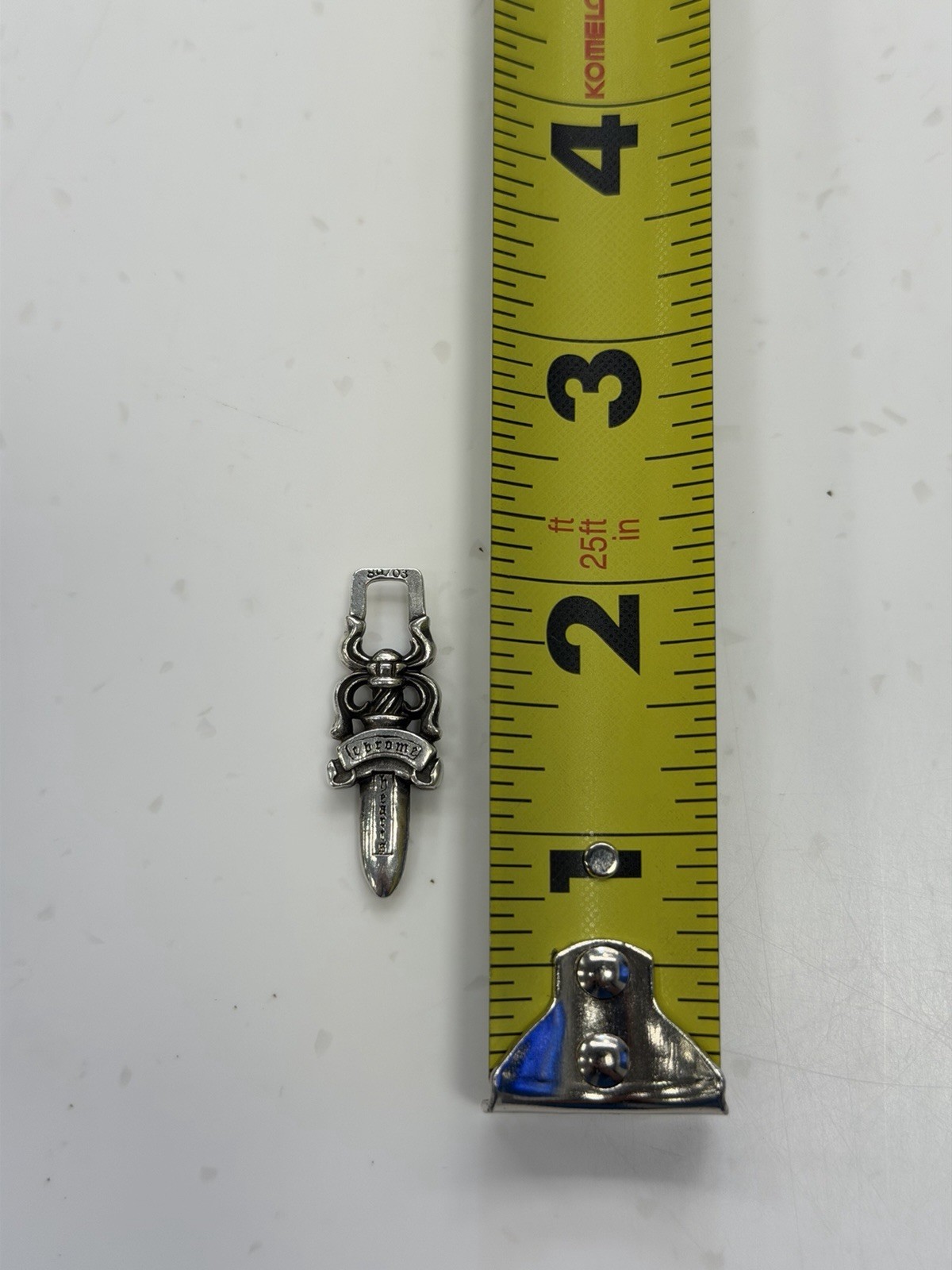 Chrome Hearts Zipper Dagger Charm Pendant