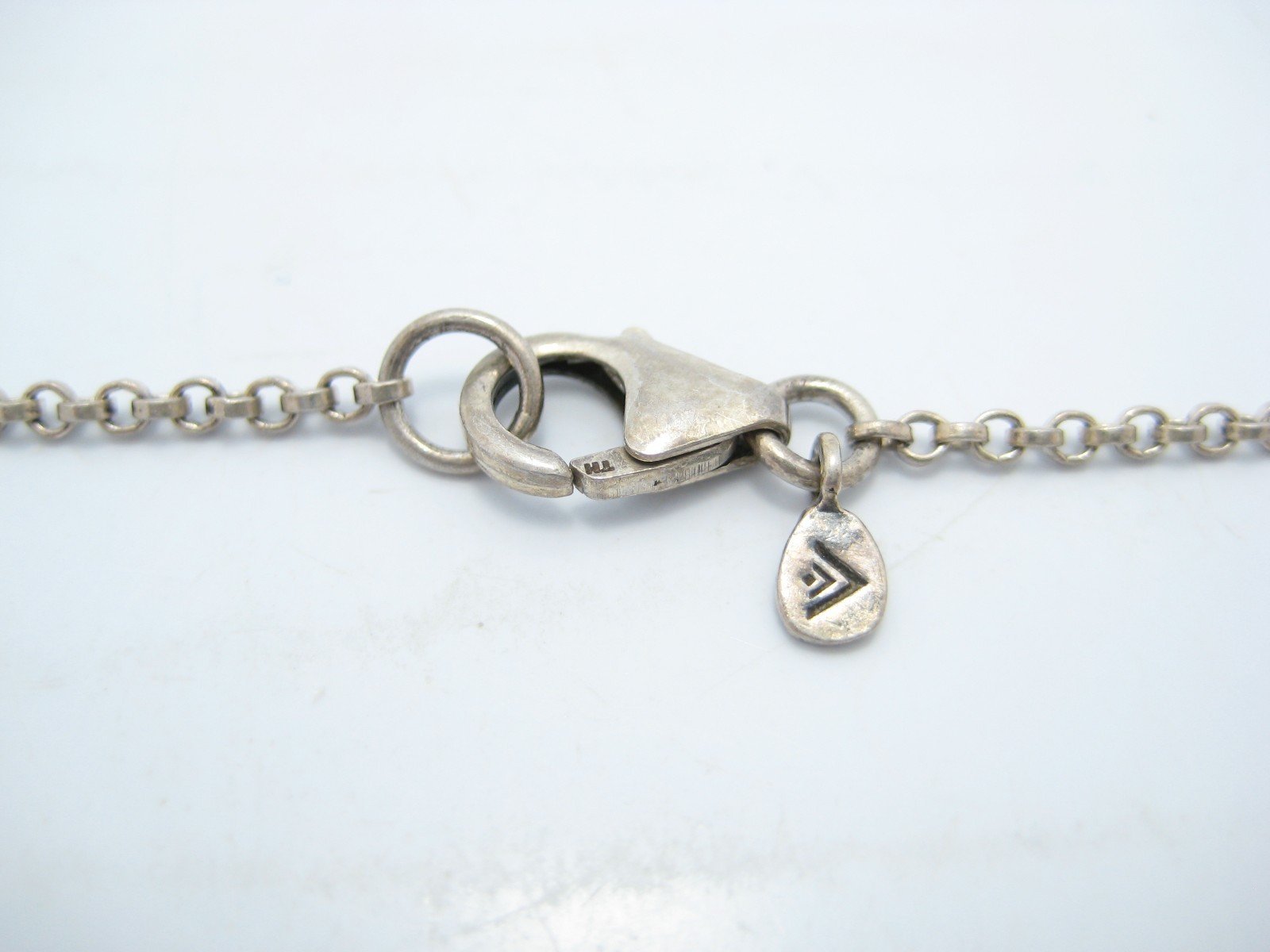 Silpada Sterling Silver 0.5mm Interlocking Circles Chain Link Necklace 17″