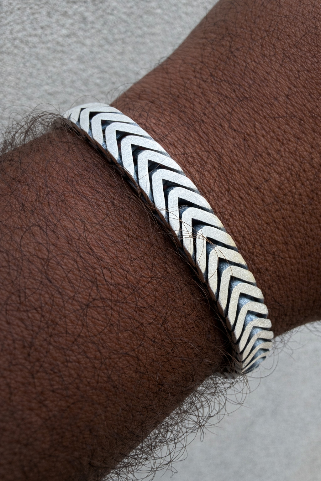 Custom 3 Link Miami Cuban Python Bracelet 12mm Real 925 Silver Oxidized Finish