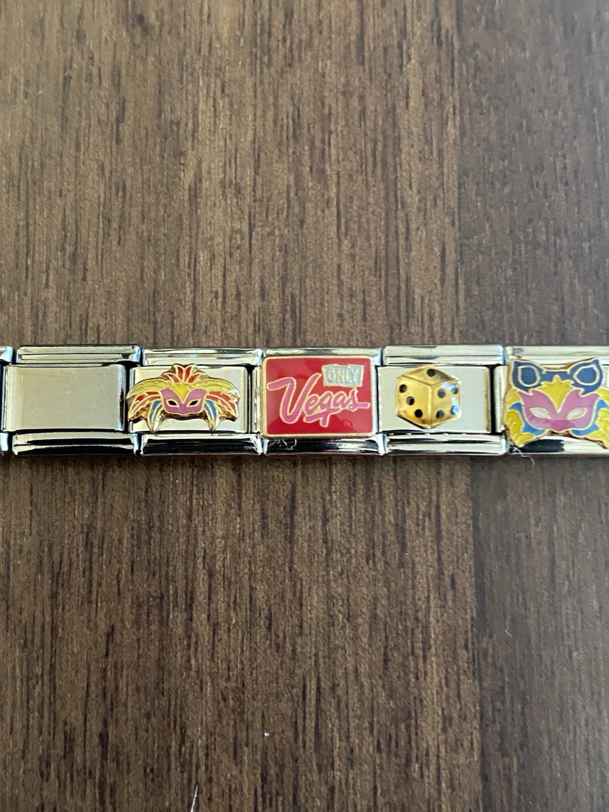 19 Charm Las Vegas/Gambling/Casino/Poker Bracelet Italian Charm New