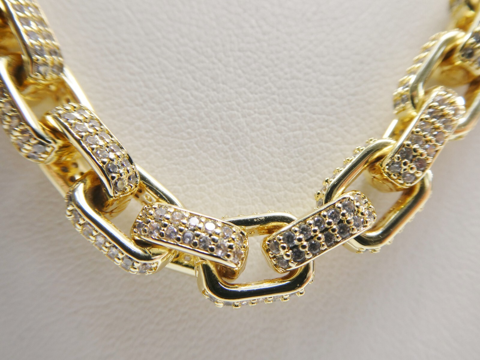 14K GOLD FILLED FULL MICRO FAVE SETTING BARREL NECKLACE