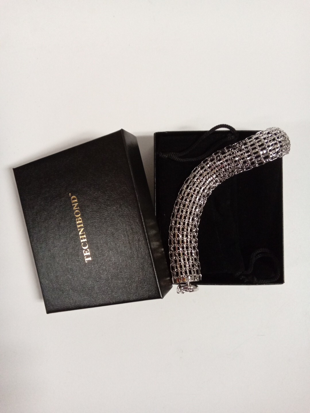Technibond Sterling Silver Diamond Cut Tapestry 6.5″ Bracelet – B23