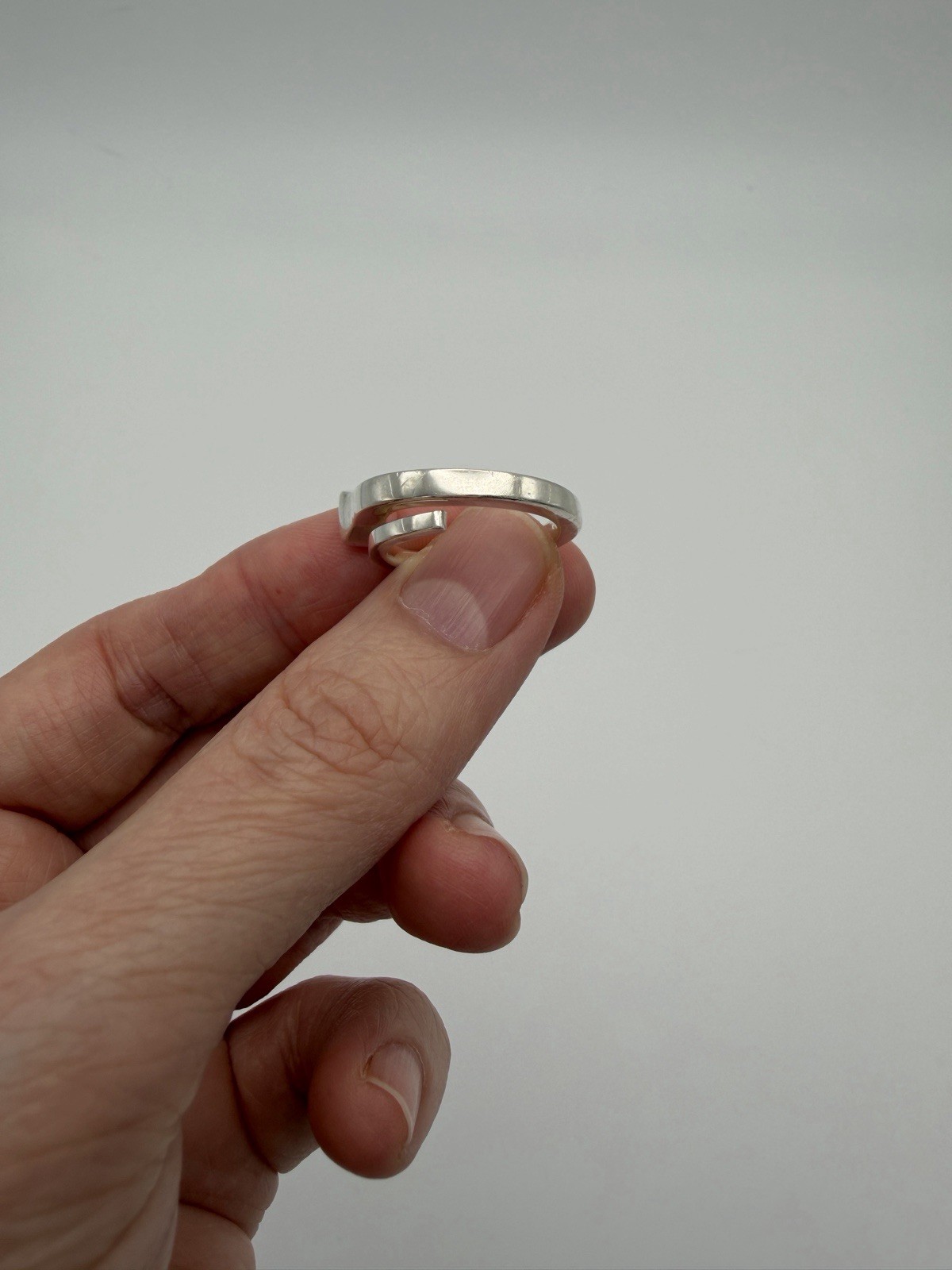 Authentic Gucci Chiodo Nail Motif Ring 925 Size 5.75 Sterling Silver