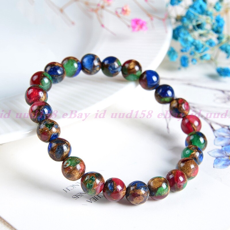 Natural 6/8/10/12mm Nepal Stone Round Gemstone Beads Bracelet 7.5″AAA