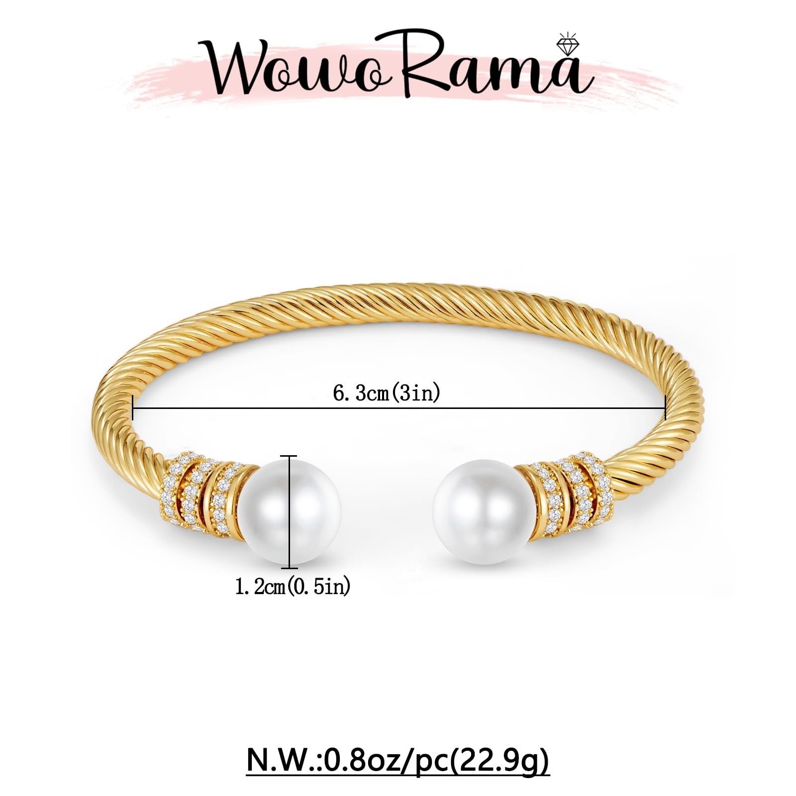 Gold Cable Wire Cuff Bracelet for Stainless Steel Open Cuff Bangle Bracelets …