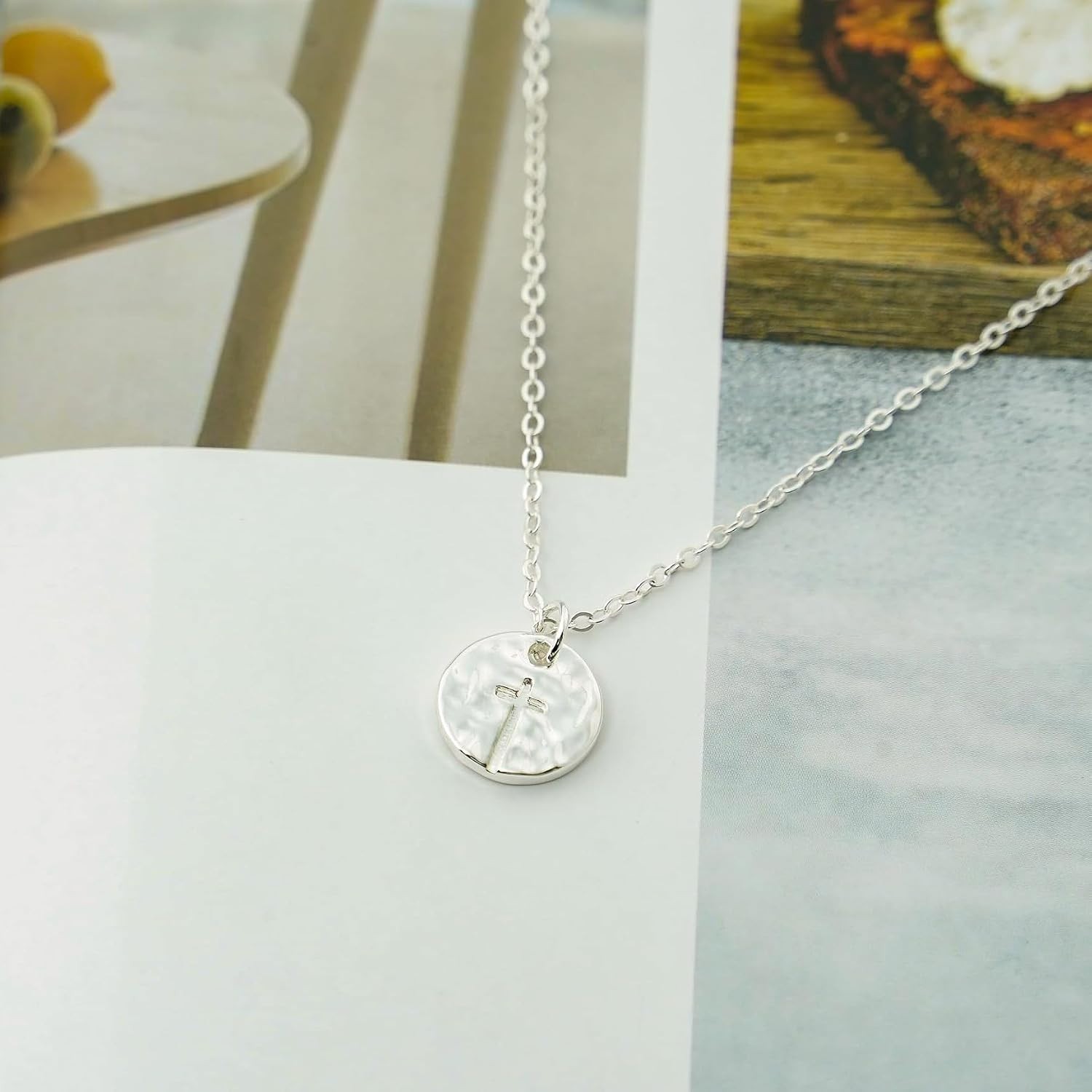 Handcrafted Silver Cross Pendant Necklace with Adjustable Length – Faith & Style