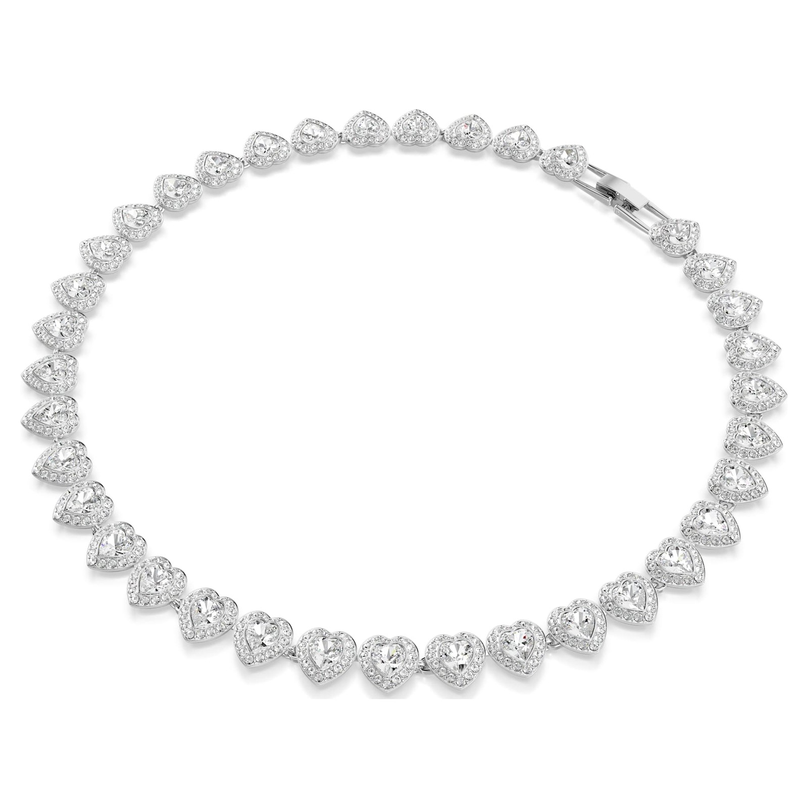 Swarovski Ariana Grande x Swarovski Tennis Necklace, Mixed Cuts, Heart, 5720857