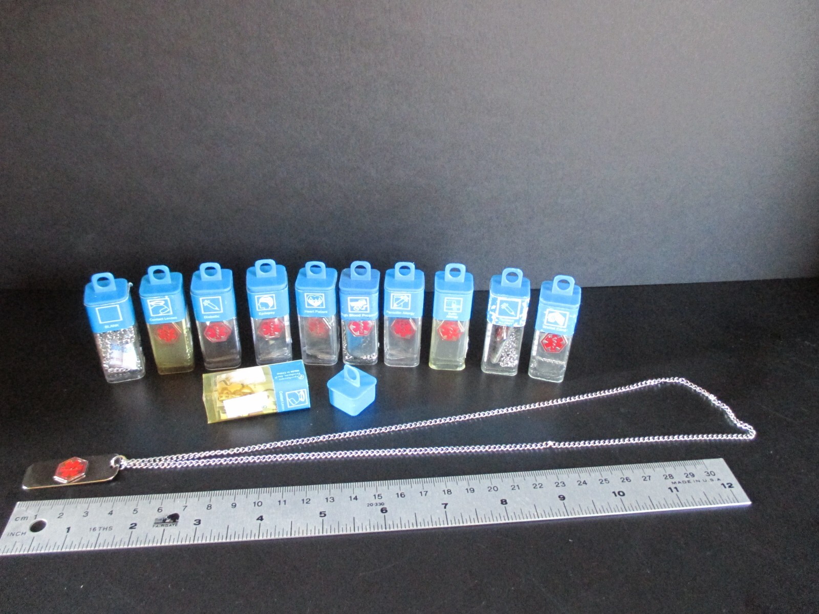 NEW Apothecary Medical Alert ID Necklaces Stainless Steel Choose from a Variety