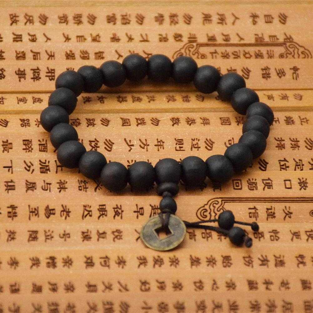 4PCS 12MM Wooden Men’s Buddha Buddhist Prayer Beads Tibet For Mala Bracelet NEW