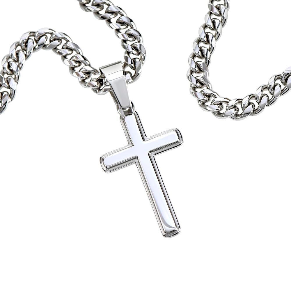 Cross Necklace for Boyfriend, Christian Religious Faith Gifts Romantic Jewelry