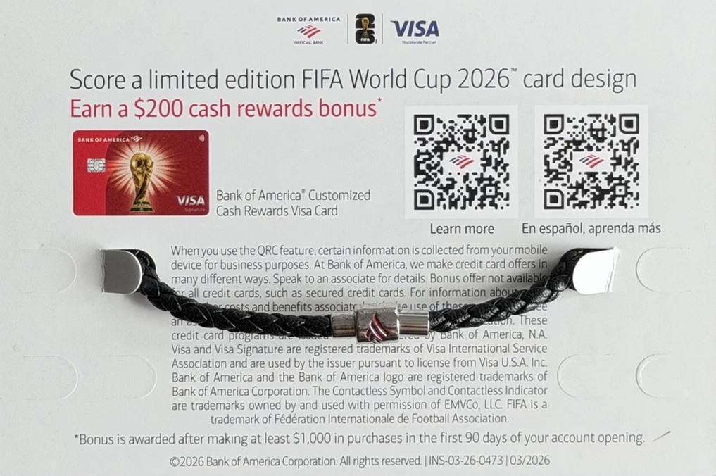 Bank of America FIFA World Cup 26 MIAMI Charm Bracelet