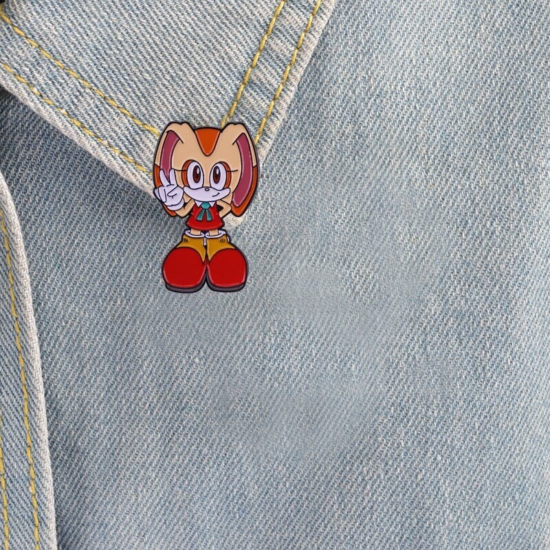 Cream The Rabbit Sonic The Hedgehog Game Character Enamel Metal Pin
