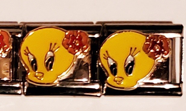 Two Tweety Bird – Standard – 9mm Italian Charm Link