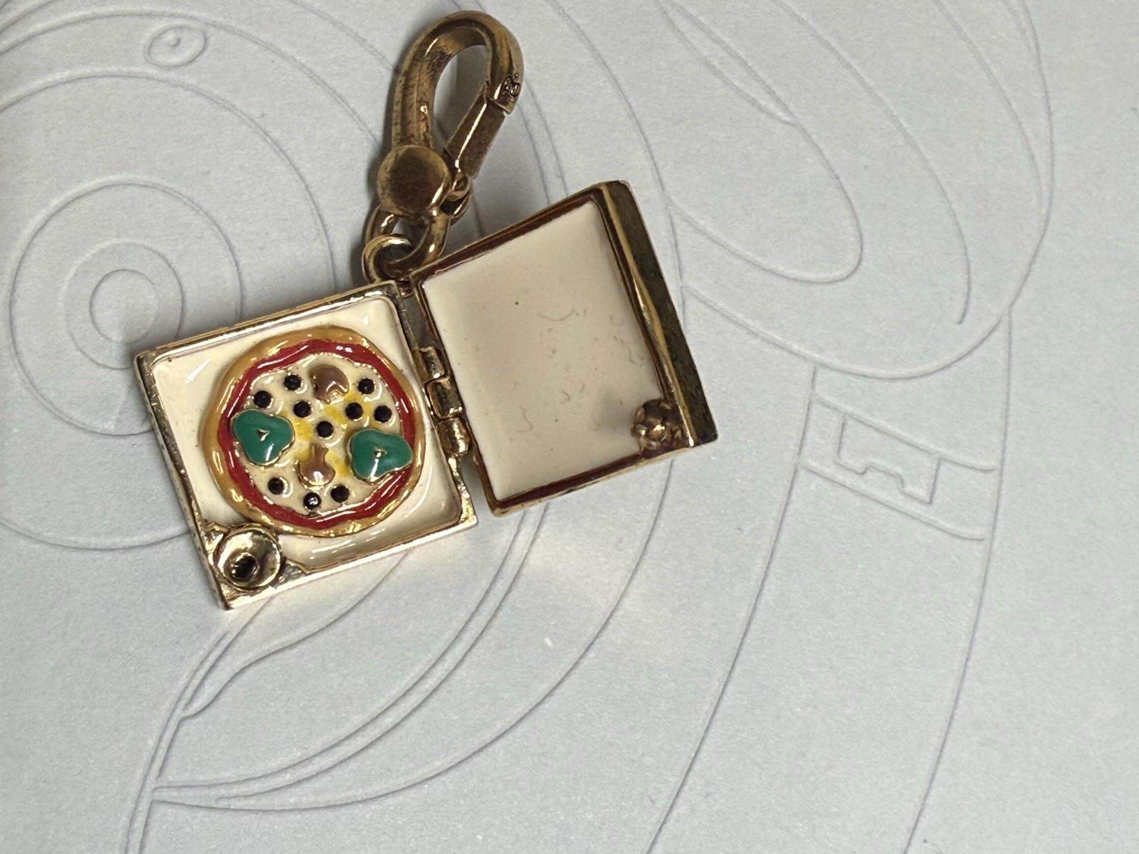 Juicy Couture Rare Pizza Charm Limited Edition Y2K 2000 Rare HTF