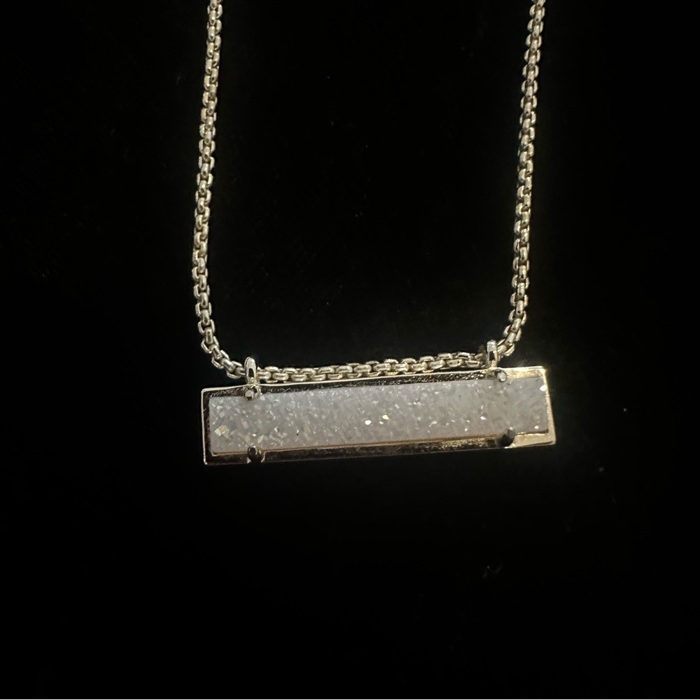 Kendra Scott Leanor Iridescent Drusy Gold Short Pendant Necklace COPY