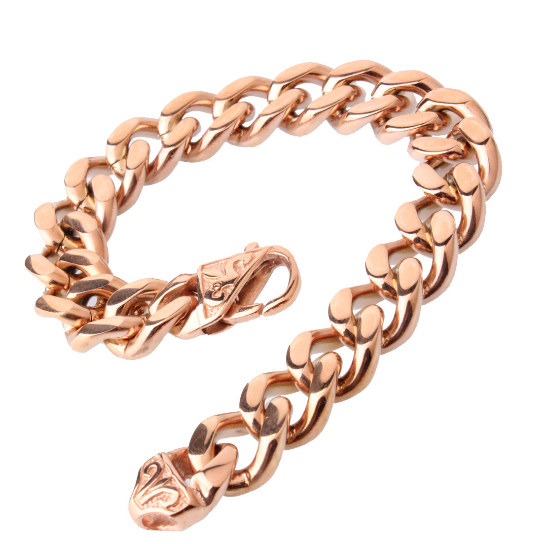 13/15mm Fashion Mens Chain Stainless Steel Curb Cuban Link Bracelet 7-11inch