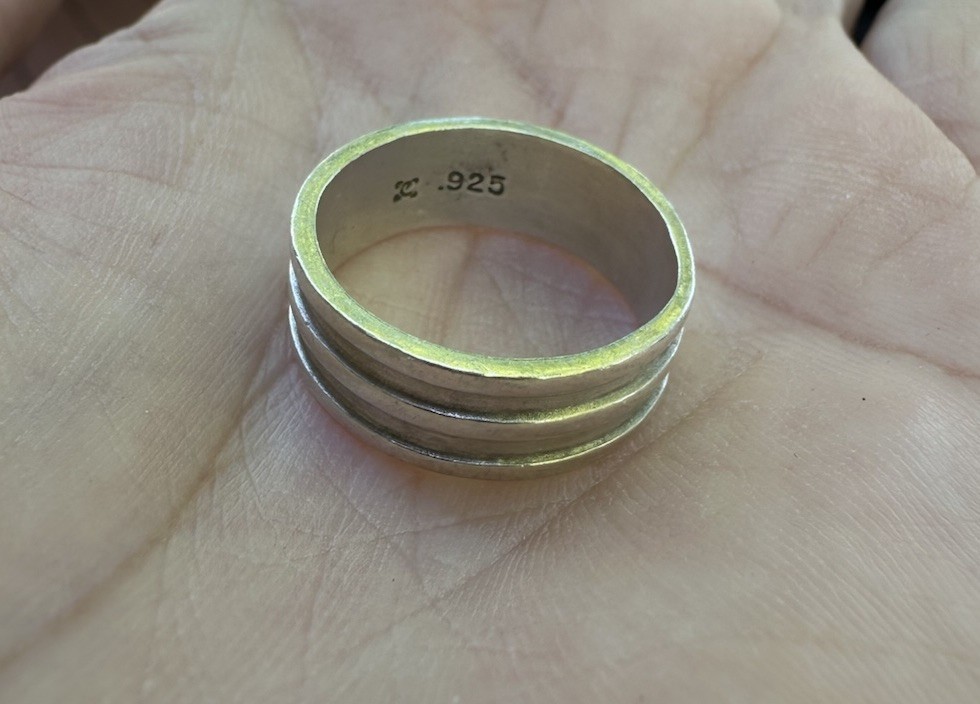 VTG Premier Designs Sterling Silver 925 Band Ring Size 7 3.9 grams