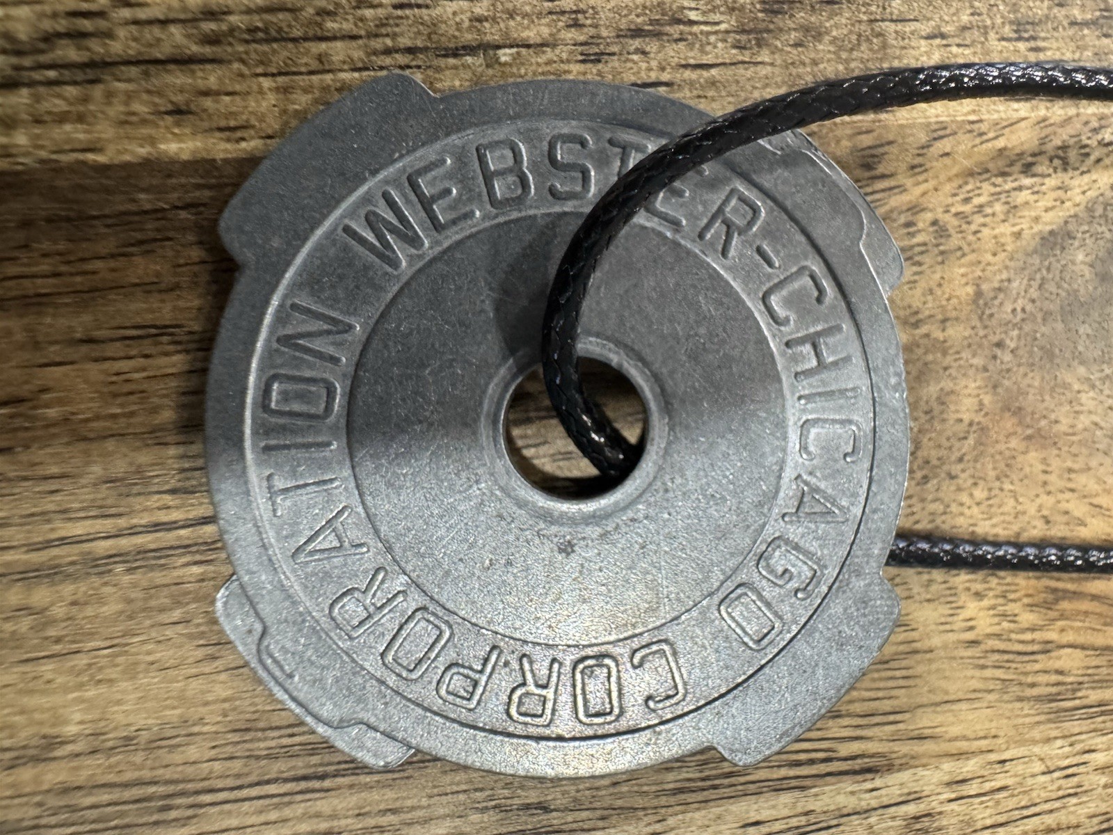 2 Necklaces with record Adapter Pendants