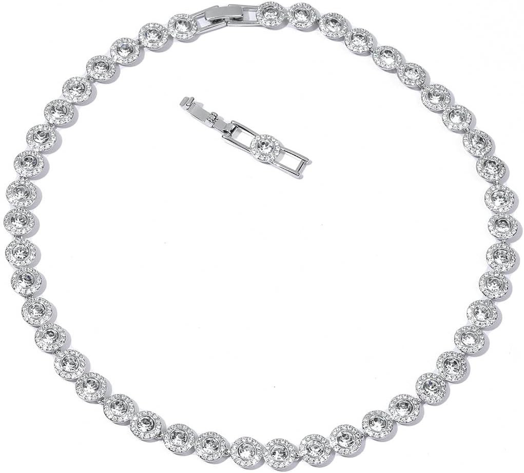 Angelic Crystal Necklace – 18K Plated 38-40.5Cm Adjustable Chain, 18.5-21Cm Exte