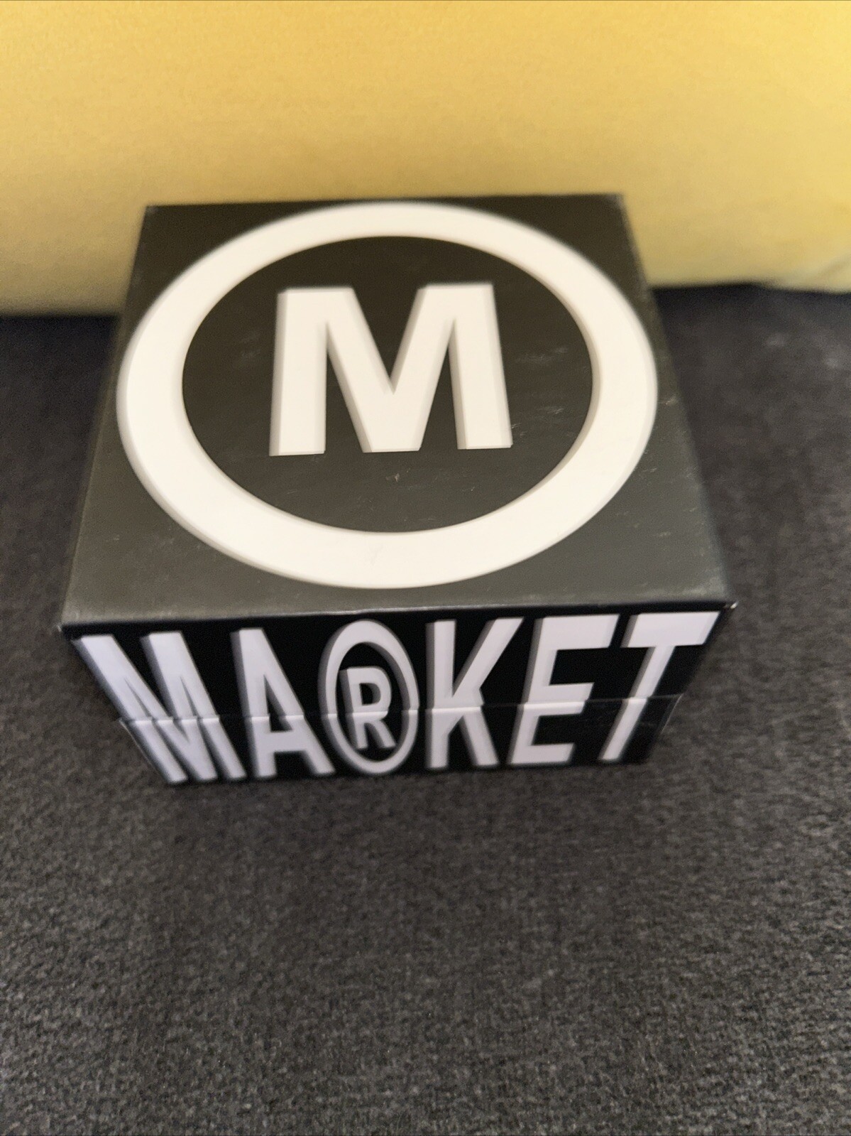 Monogram M Initial For Chinatown Market Gold Tone Ring Unisex Sz 8 New