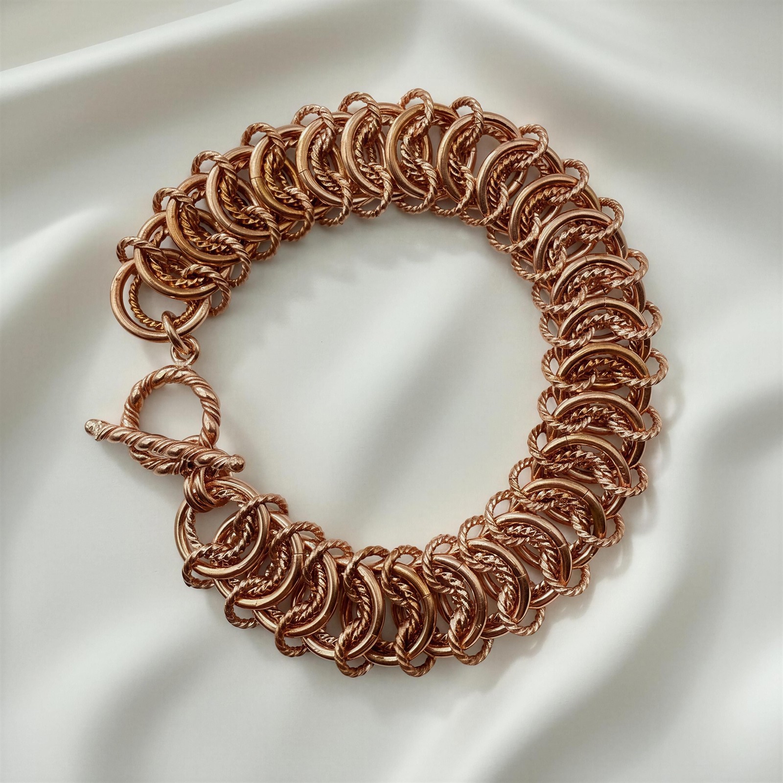 Pure Copper Chainmaille Bracelet
