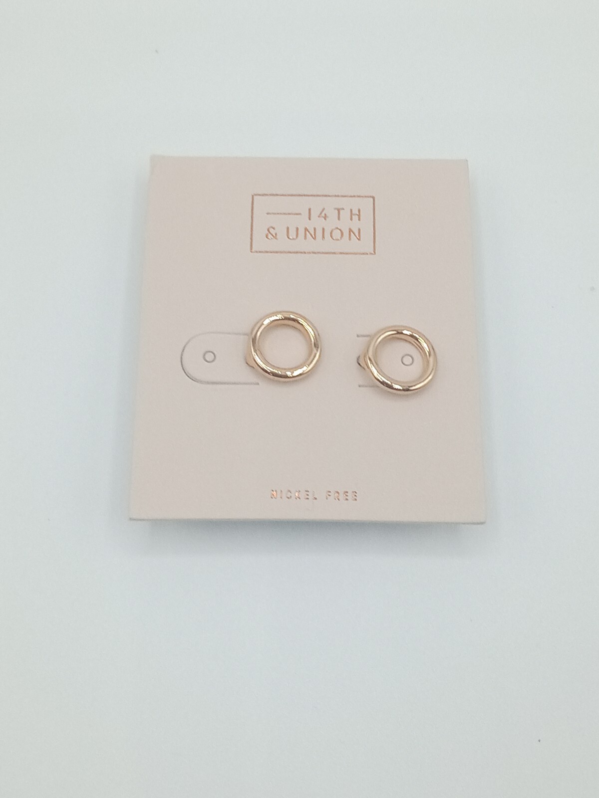 Nordstrom Open Metal Circle Stud:Gold:None